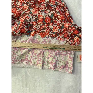 FP Movement Free People Mixed Floral Long Sleeve Top NWT Medium Faded Poppy Red thumbnail 8