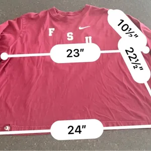 Nike Florida State University Women's Loose Fit Tee size XL thumbnail 7