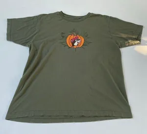 Buc-ee’s Fall Pumpkin Beaver T-Shirt Olive Green Size Large thumbnail 1