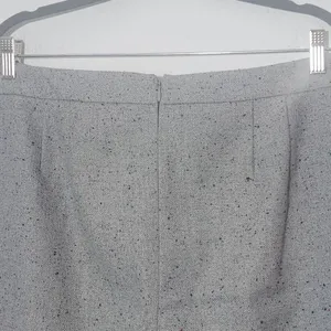 Loft Gray Straight Mini Skirt Size 14 Loft Gray Speckled Mini Tie Front Skirt thumbnail 5