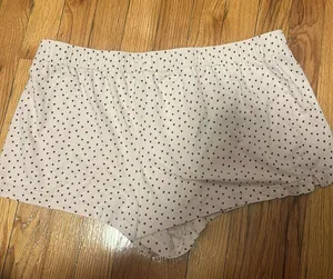 Calvin Klein sleep shorts with brown hearts thumbnail 2