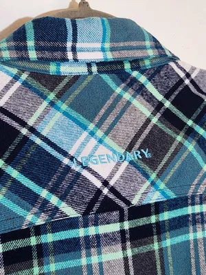 Legendary Whitetails Blue Plaid Flannel Shirt Size XL thumbnail 4