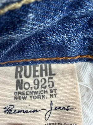 Ruehl No.925 Denim Mini Skirt W27 Distressed Frayed Low Rise Y2K 2000s thumbnail 8