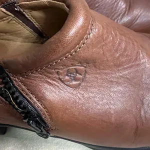 Ariat ATS Equipped Brown Leather Zip Clogs | Women’s 9B thumbnail 3