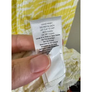 Nation LTD Yellow Animal Print Cotton Mini Dress Womens XS Casual Summer Beachy thumbnail 5