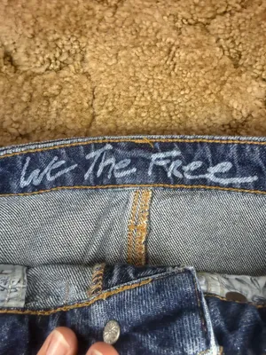 Free People We The Free Bailey Denim Mini Skirt Indigo Blue NWT Size 26 thumbnail 2