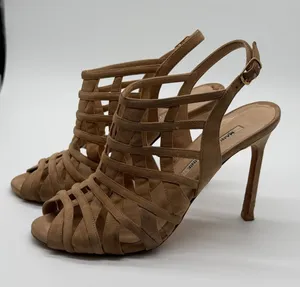 Manolo Blahnik Strappy‎ Heel Sandals Women 6 Y2K Cage Slingback Stiletto Heel thumbnail 1