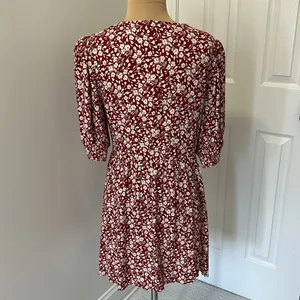 Reformation Laylin Puff Sleeve Floral Mini Dress thumbnail 4