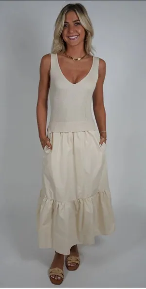 Rodeo Boutique Cream Mini Dress thumbnail 1