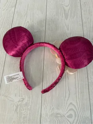 Disney Aulani Minnie Ears Headband Sequin Plumeria thumbnail 4