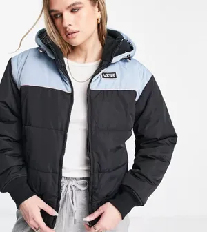 Hard Rain MTE Puffer Jacket Black And Blue thumbnail 1