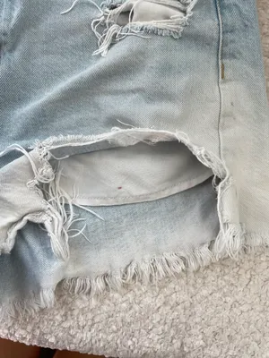American Eagle Light Washed Jean Shorts thumbnail 3