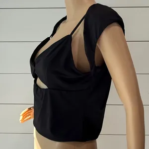 Princess Polly Bolden Crop Top Black Sz 12 thumbnail 7