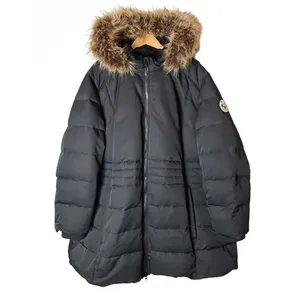 Arctic Expedition Down Puffer Coat Women 5X Black Quilted Faux Fur Parka Winter thumbnail 2