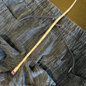 Athleta Cabo Linen Textured‎ Striped Shorts Blue Pinstripe Women's 4 thumbnail 8