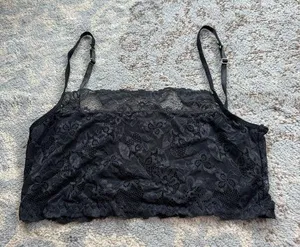 Lace Bralette Black XXL thumbnail 1