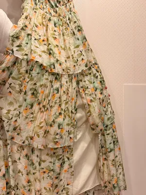 Anthropologie Astr Floral Imelda Maxi Dress One-Shoulder Tiered thumbnail 14