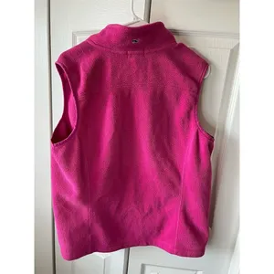 Vineyard Vines Women's Pink Fleece Vest Size L Casual Sleeveless thumbnail 2