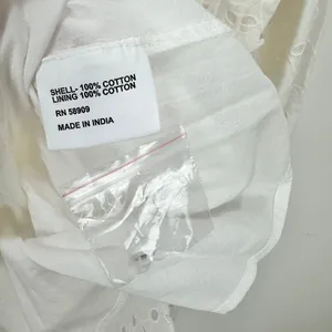 Gianni Bini Katrina Eyelet Mini Dress Cotton Long Sleeve A Line White Large NWT thumbnail 7