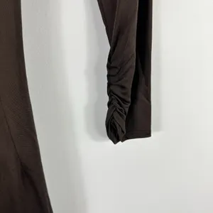 Laundry By Shelli Segal Long Sleeve Mini Dress Womens‎ 6 Brown Jersey Belted NWT thumbnail 5