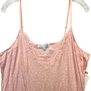 P.J. Salvage Pink Lace Cami XL Star Print Pajama Sleep Tank NWT thumbnail 2