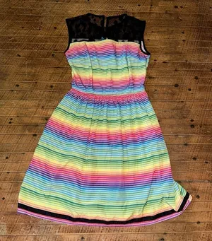 ModCloth Marra Mazzella S rainbow Make the Cut dress thumbnail 1