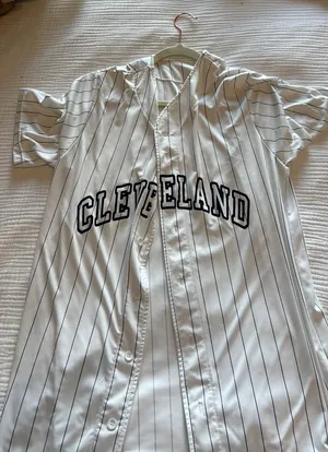 Cleveland guardians striped jersey thumbnail 1