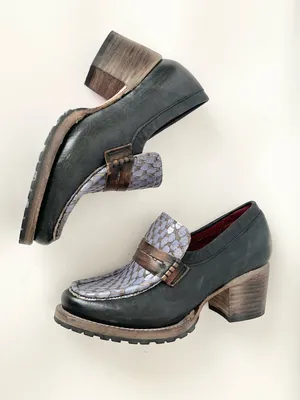Freebird by Steven Bristol leather chunky Loafers 7 thumbnail 3