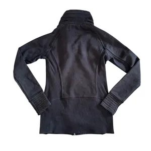 Lululemon Radiant Jacket II Women 6 Blk Good Full Zip Funnel Neck Ribbed‎ Fleece thumbnail 7