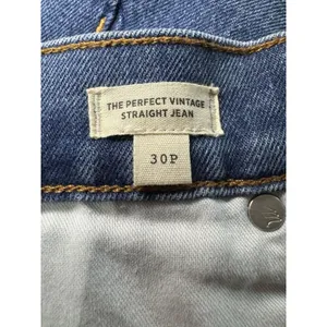 Madewell The Perfect Vintage Straight Jean Womens Size 30P NEW Jeans Whiskering thumbnail 9