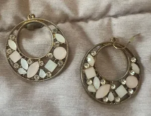Hoop Earrings Pink thumbnail 1