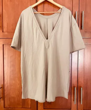 Free People Movement Hot Shot Tee Romper Mocha Latte Size Large thumbnail 8