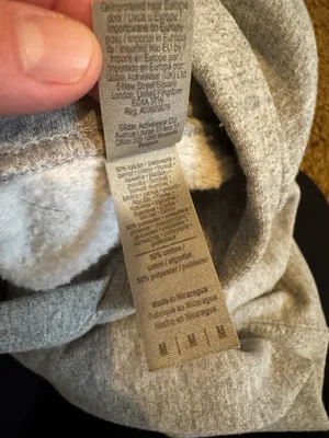 Pismo Beach 'Living Salty' Graphic Hoodie - Gray with Yellow & Blue size Medium thumbnail 10