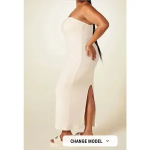 YITTY Pet Me Strapless Maxi Dress 2X On My Ivories #200 thumbnail 3