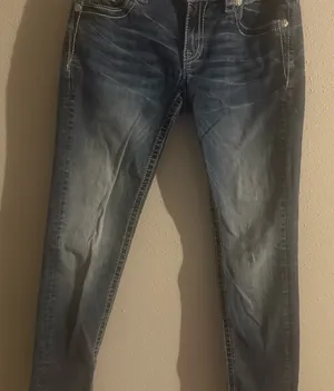 Miss Me Dark Blue Denim Jeans thumbnail 1