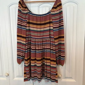 Cato Textured‎ Multi Color Stripe Dress Size XL thumbnail 2
