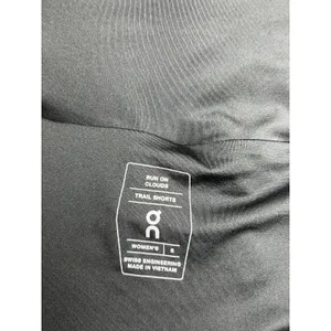 On Running Women’s Focus Shorts Black Athletic Running Workout Size S thumbnail 3