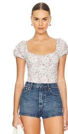 Free People Bodysuit Floral thumbnail 1