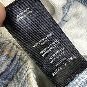 Rag & Bone Miramar Jogger Women XS Light Wash Trompe‎ L'oeil Denim Print Pants thumbnail 9