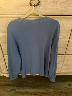 OFFLINE by Aerie Blue Long Sleeve Top thumbnail 2