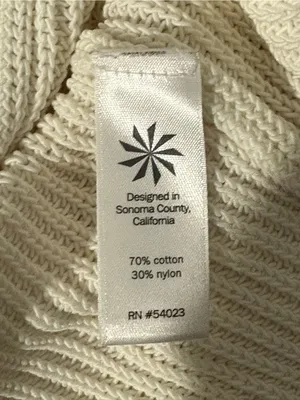 Athleta Women’s Highline Sweater Tunic Cream Size Small V-Neck Knit Casual Fall thumbnail 5