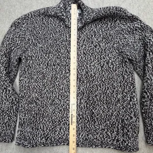 Jones New York Sport Sweater Women L Brown Marled Knit Coastal Dark Academia Vtg thumbnail 5