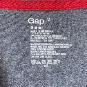 Gap Women’s Grey Terry Fleece Zip Up Lightweight Hooded Jacket Size M thumbnail 3