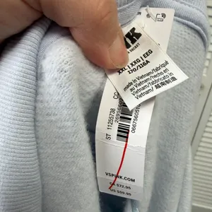 VICTORIA'S SECRET PINK COTTON FOLDOVER FLARE LEGGING PANTS Sz XXL HEATHER GRAY thumbnail 6