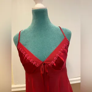 Elegant Red Sheer Babydoll‎ Lingerie thumbnail 2