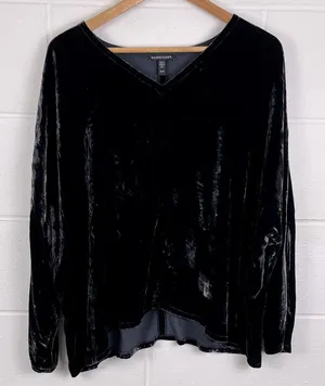 Eileen Fisher women’s v-neck drapey silk blend dolman long sleeve top size XL thumbnail 1