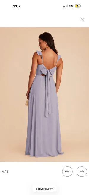 Birdy Grey Maxi Dress Chiffon dusty lilac thumbnail 2