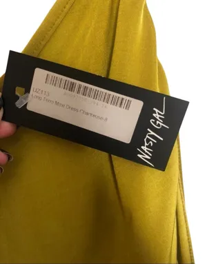 NWT Nasty Gal Long Term Yellow Maxi Dress Sz 8 thumbnail 7