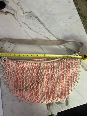 Free People Leather Fishnet Sling Shoulder Bag thumbnail 7