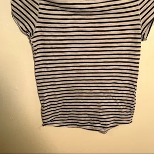 Free People We The Free Women's Size XS Night Sky‎ Top Blue Striped Short Sleeve thumbnail 12